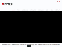 Tablet Screenshot of pigini.com
